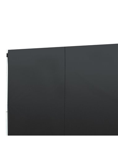 Outsunny 3m Gazebo Exchangeable Side Panels Wall-Black 01-0210