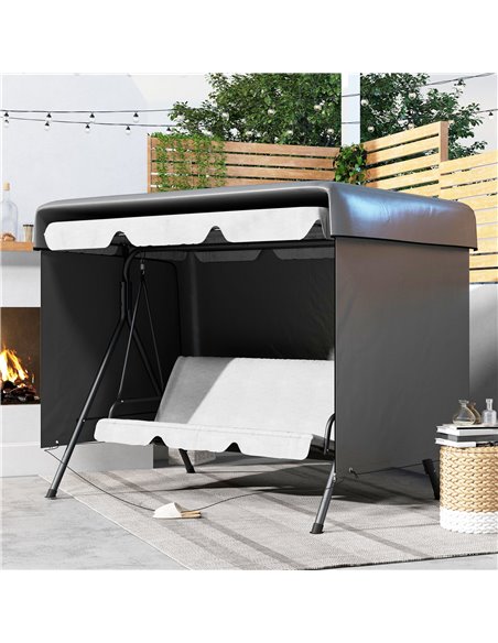Outsunny Garden Swing Chair Bench Waterproof Anti-UV Cover, Dark Grey 84B-265V00CG - pic 51517 | FastDaddyshop