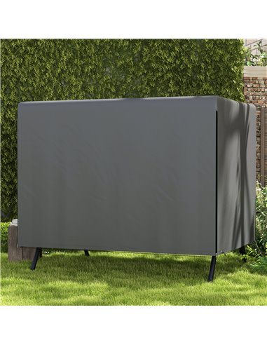 Outsunny Garden Swing Chair Bench Cover, Waterproof Anti-UV Outdoor Furniture Protector, Dark Grey, 215L x 155W x 150Hcm 84B-265