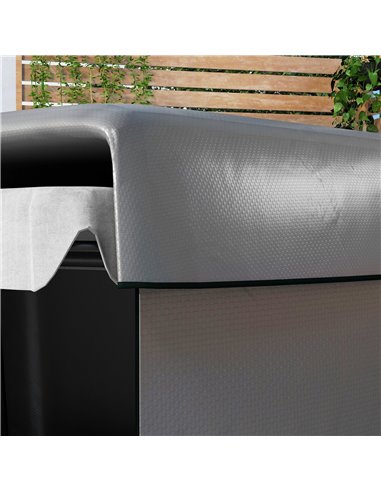 Outsunny Garden Swing Chair Bench Cover, Waterproof Anti-UV Outdoor Furniture Protector, Dark Grey, 215L x 155W x 150Hcm 84B-265