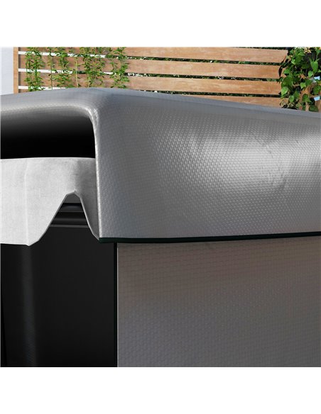 Outsunny Garden Swing Chair Bench Cover, Waterproof Anti-UV Outdoor Furniture Protector, Dark Grey, 215L x 155W x 150Hcm 84B-265 - pic 51522 | FastDaddyshop