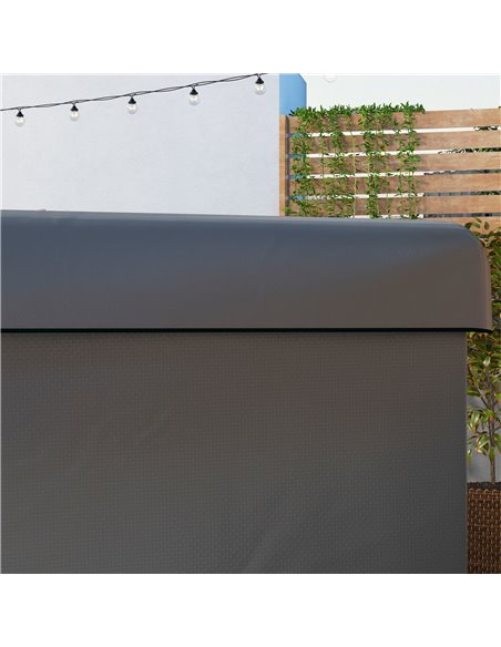 Outsunny Garden Swing Chair Bench Cover, Waterproof Anti-UV Outdoor Furniture Protector, Dark Grey, 215L x 155W x 150Hcm 84B-265 - pic 51523 | FastDaddyshop