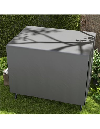 Outsunny Garden Swing Chair Bench Cover, Waterproof Anti-UV Outdoor Furniture Protector, Dark Grey, 215L x 155W x 150Hcm 84B-265