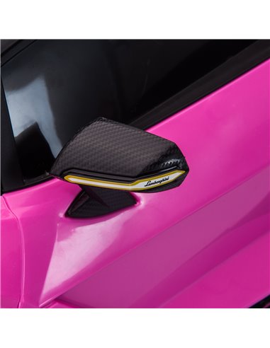 HOMCOM Compatible 12V Battery-powered Kids Electric Ride On Car Lamborghini SIAN Toy with Parental Remote Control Lights MP3 for