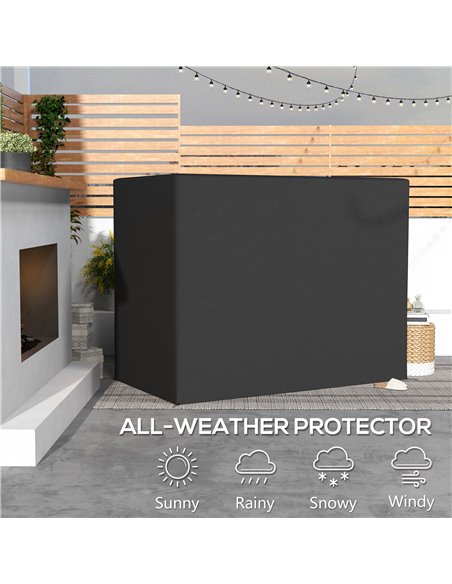 Outsunny 3-Seat Outdoor Garden Swing Chair Protective Cover, Dark Grey 84B-577V00CG - pic 51573 | FastDaddyshop
