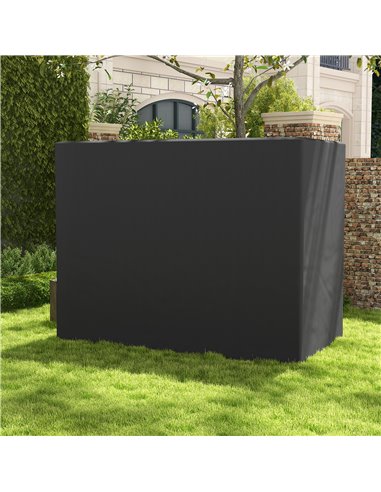 Outsunny 3-Seat Outdoor Garden Swing Chair Protective Cover Water UV Resistant, 240L x 133Wcm, Dark Grey 84B-577V00CG