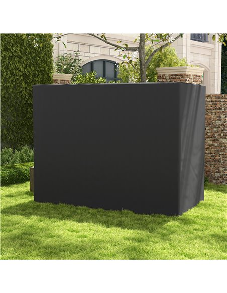 Outsunny 3-Seat Outdoor Garden Swing Chair Protective Cover Water UV Resistant, 240L x 133Wcm, Dark Grey 84B-577V00CG - pic 51577 | FastDaddyshop