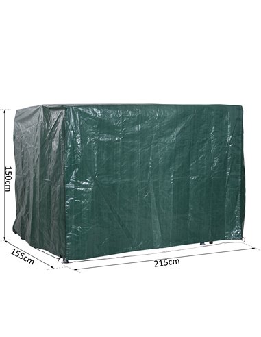 Outsunny Large Patio Swing Chair Cover Outdoor Garden Furniture Protector Wind UV 84B-265