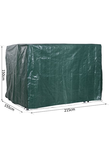 Outsunny Large Patio Swing Chair Cover Outdoor Garden Furniture Protector Wind UV 84B-265 - pic 51581 | FastDaddyshop