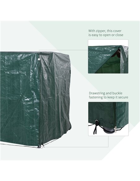 Outsunny Large Patio Swing Chair Cover Outdoor Garden Furniture Protector Wind UV 84B-265 - pic 51583 | FastDaddyshop