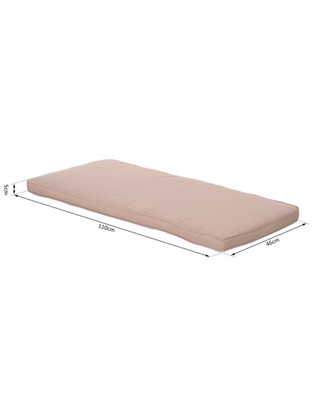 Outsunny Replacement Cushion for 2-Seater Swing Chair, Comfortable Polyester Padding, Beige 84B-387BG - pic 51599 | FastDaddyshop
