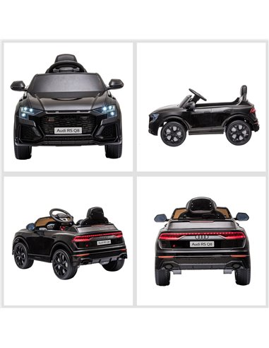 HOMCOM Compatible 6V Battery-powered Kids Electric Ride On Car Audi RS Q8 Toy with Parental Remote Control Music Lights USB MP3 