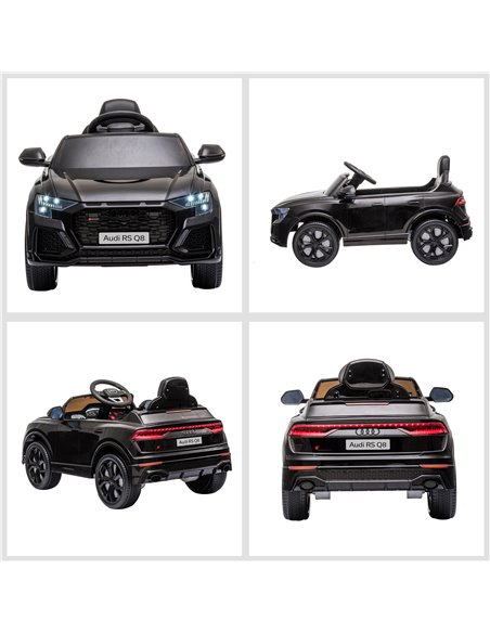 HOMCOM Compatible 6V Battery-powered Kids Electric Ride On Car Audi RS Q8 Toy with Parental Remote Control Music Lights USB MP3  - pic 5160 | FastDaddyshop