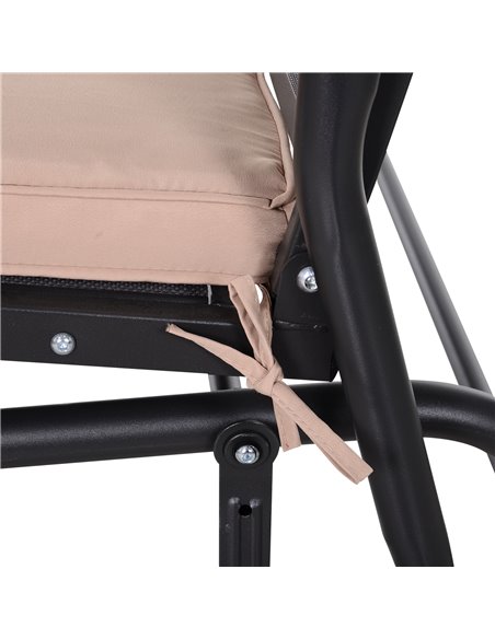 Outsunny Replacement Cushion for 2-Seater Swing Chair, Comfortable Polyester Padding, Beige 84B-387BG - pic 51604 | FastDaddyshop