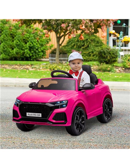 HOMCOM Compatible 6V Battery-powered Kids Electric Ride On Car Audi RS Q8 Toy with Parental Remote Control Music Lights USB MP3  - pic 5162 | FastDaddyshop