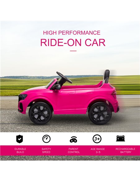 HOMCOM Compatible 6V Battery-powered Kids Electric Ride On Car Audi RS Q8 Toy with Parental Remote Control Music Lights USB MP3  - pic 5164 | FastDaddyshop