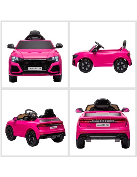 HOMCOM Compatible 6V Battery-powered Kids Electric Ride On Car Audi RS Q8 Toy with Parental Remote Control Music Lights USB MP3  - pic 5168 | FastDaddyshop