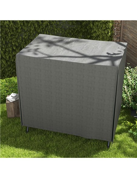 Outsunny Patio Swing Chair Cover 600D Oxford, Waterproof Anti-UV Outdoor Furniture Rain Protector, Dark Grey, 177L x 114W x 152H - pic 51685 | FastDaddyshop