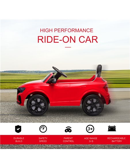 HOMCOM Compatible 6V Battery-powered Kids Electric Ride On Car Audi RS Q8 Toy with Parental Remote Control Music Lights USB MP3  - pic 5172 | FastDaddyshop