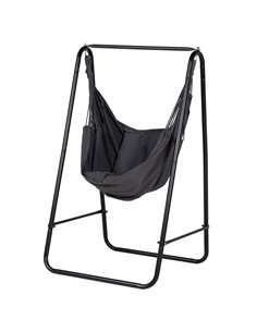 Outsunny Hammock Chair with Stand, Hammock Swing Chair, Dark Grey 84A-329V70CG