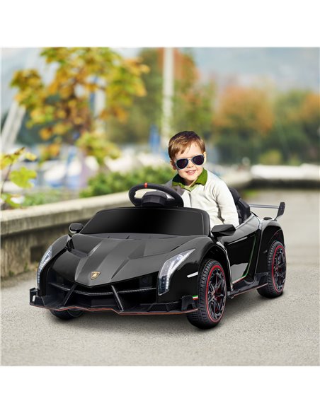 HOMCOM Lamborghini Veneno Licensed 12V Kids Electric Ride on Car w/ Portable Battery, Powered Electric Car w/ Bluetooth, Remote, - pic 51877 | FastDaddyshop