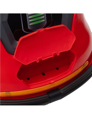 HOMCOM Bumper Car, 360° Rotation Spin 12V Kids Electric Car with Lights, Music, for Ages 1.5-5 Years - Red 370-301V70RD