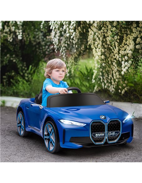 HOMCOM BMW i4 Licensed 12V Kids Electric Ride-On Car 370-294V70BU - pic 51913 | FastDaddyshop