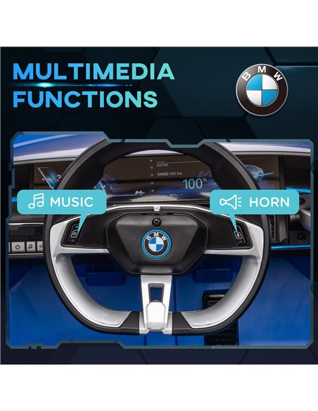 HOMCOM BMW i4 Licensed 12V Kids Electric Ride-On Car 370-294V70BU - pic 51917 | FastDaddyshop