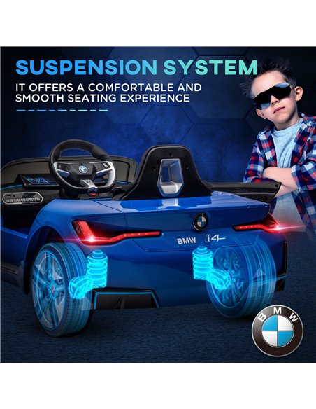 HOMCOM BMW i4 Licensed 12V Kids Electric Ride-On Car 370-294V70BU - pic 51918 | FastDaddyshop