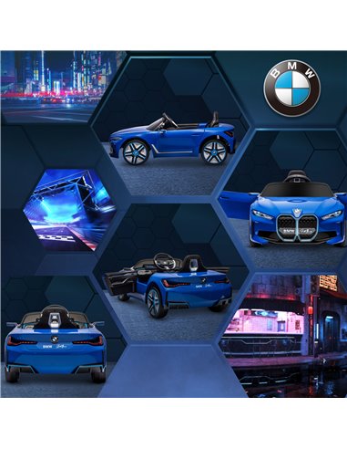 HOMCOM BMW i4 Licensed 12V Kids Electric Ride-On Car 370-294V70BU
