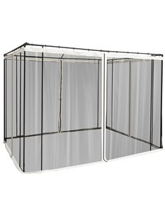 Outsunny Replacement Mesh Mosquito Netting Screen Walls, Beige 84C-142