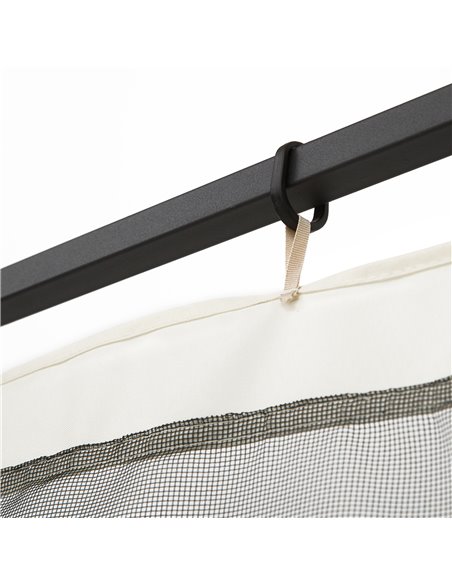 Outsunny Replacement Mesh Mosquito Netting Screen Walls for 10 x 10ft Patio Gazebo, 4-panel Sidewalls with Zippers (Wall Only, C - pic 51927 | FastDaddyshop