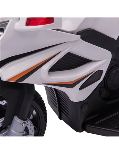 HOMCOM Kids 6V Electric Ride On Motorcycle Police Car Vehicle w/ Lights Horn Realistic Sound Outdoor Play Toy for 18 - 36 months
