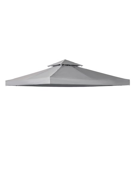 Outsunny 3 x 3(m) Gazebo Canopy Roof Top Replacement, Light Grey 84C-041GY - pic 51948 | FastDaddyshop