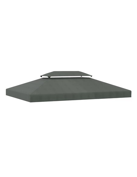 Outsunny Gazebo Replacement Canopy 3x4m, Deep Grey 84C-102CG - pic 51966 | FastDaddyshop