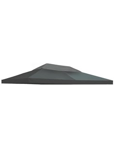 Outsunny Gazebo Replacement Canopy Roof, 3x4m, Deep Grey 84C-102GY