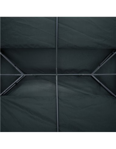 Outsunny Gazebo Replacement Canopy Roof, 3x4m, 2 Tier UV Protection Cover for Garden Patio Outdoor Sun Shelters, Deep Grey (Top 