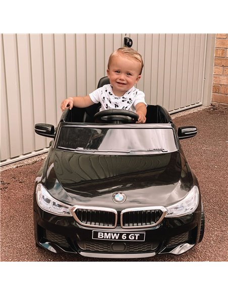 HOMCOM Kids Electric Ride On Car 6V Licensed BMW 6GT W/ Remote-Black - pic 5202 | FastDaddyshop
