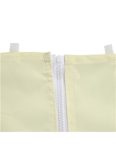 Outsunny Replacement Gazebo Curtain 4-Panel Sidewalls with Zipper for 3 x 3 (M) Yard Gazebos Canopy Tent Beige 84C-293BG