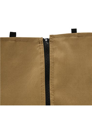 Outsunny Replacement Gazebo Curtain 4-Panel Sidewalls with Zipper for 3 x 3 (M) Yard Gazebos Canopy Tent Brown 84C-293BN