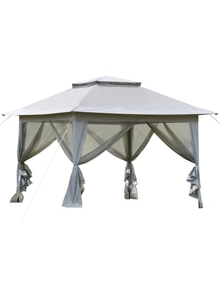 Outsunny Foldable Pop-up Party Tent, Sun Shade Gazebo Shelter, Light Grey 84C-252GY - pic 52038 | FastDaddyshop