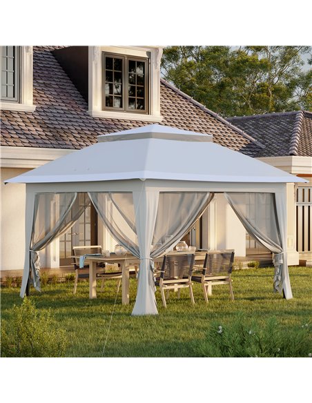 Outsunny Foldable Pop-up Party Tent, Sun Shade Gazebo Shelter, Light Grey 84C-252GY - pic 52039 | FastDaddyshop