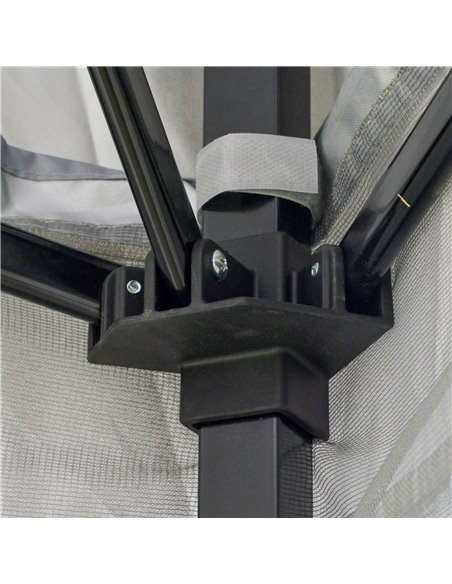 Outsunny Foldable Pop-up Party Tent Instant Canopy Sun Shade Gazebo Shelter Steel Frame Oxford w/ Roller Bag, 3.6 x 3.6 x 2.9(m) - pic 52046 | FastDaddyshop