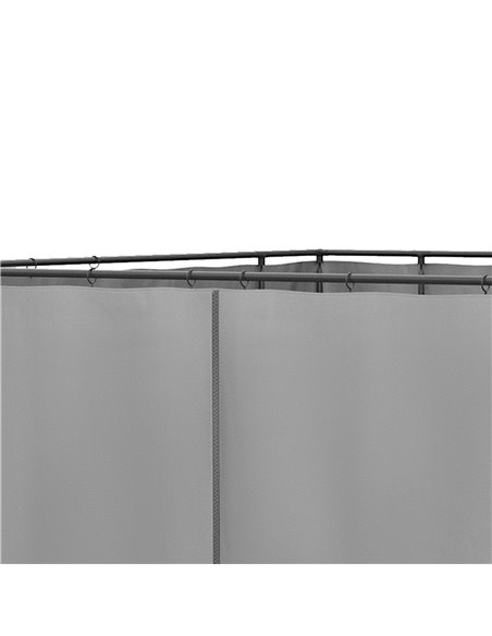 Outsunny 3 x 3(m) Universal Gazebo Sidewall Set with 4 Panels, Hooks/C-Rings Included for Pergolas & Cabanas, Light Grey 84C-226 - pic 52063 | FastDaddyshop
