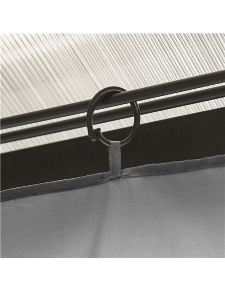 Outsunny 3 x 3(m) Universal Gazebo Sidewall Set with 4 Panels, Hooks/C-Rings Included for Pergolas & Cabanas, Light Grey 84C-226 - pic 52064 | FastDaddyshop