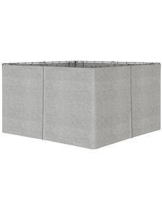 Outsunny 4 Pack Universal Gazebo Replacement Sidewalls, Light Grey 84C-226V01LG