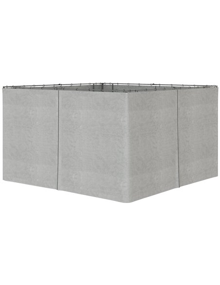 Outsunny 4 Pack Universal Gazebo Replacement Sidewalls, Light Grey 84C-226V01LG - pic 52065 | FastDaddyshop