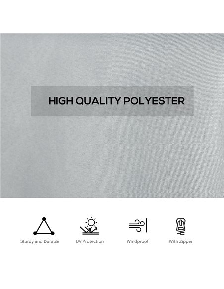 Outsunny 4 Pack Universal Gazebo Replacement Sidewalls Privacy Panel for Most 3 x 4m Gazebo Canopy Pavillion Outdoor Shelter Cur - pic 52071 | FastDaddyshop