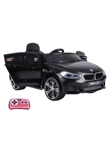 HOMCOM Kids Electric Ride On Car 6V Licensed BMW 6GT W/ Remote-Black