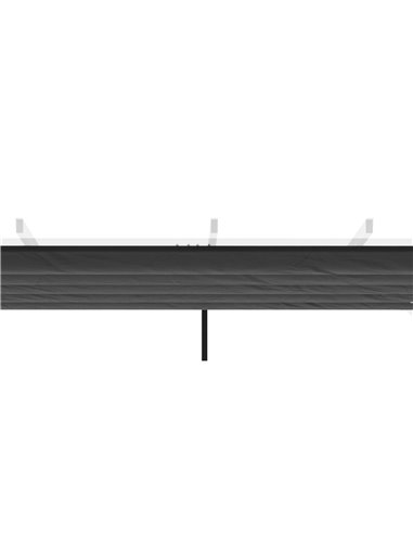 Outsunny Retractable Pergola Shade Cover, Replacement Canopy Fabric for 3 x 3 (m) Pergola, Gazebo Retractable Roof, Dark Grey 84